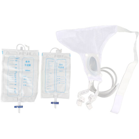 Women Urine Collector Soft Breathable Silicone Urine Catheter Bags Collector Set Anti Leakage Wearable Urinal System