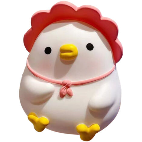 Kids Piggy Bank Cute Cartoon Money Coin Bank Anti Fall Vinyl Resin Money Bank for Boys Girls Pink Duck (1/5)