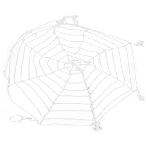 3.6m Spider Web Halloween Decorations White Round Net Spooky Cobwebs for Outdoor Indoor Party Yard (1/5)