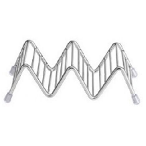 Stainless Steel V Shaped Taco Holder Corn Roll Spring Roll Taco Stand Home Pancake Food Rack 2‑3 Grids 6.3x13.5x4.5cm/2.5x5.3x1.8in (1/5)