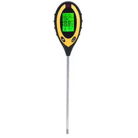 4 In 1 Soil Meter Temperature Sunlight Moisture PH Soil Tester for Family Orchard Agriculture Rice Vegetable Cultivation (1/5)