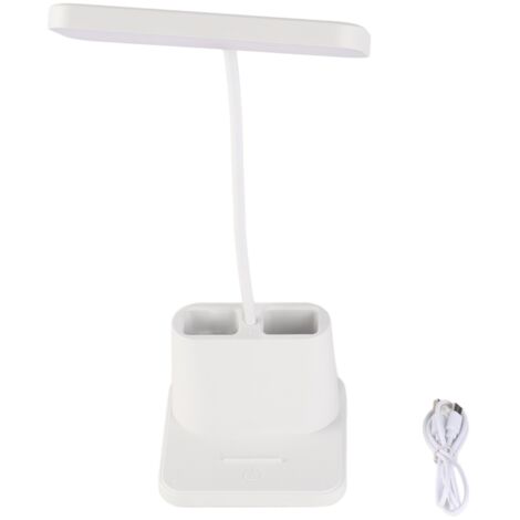 LED Table Lamp Eye Caring Bright 3 Color Modes Adjustable Brightness Rechargeable Reading Lamp for Bedroom Bedside (1/5)