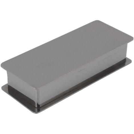 Toothpick Holder Stainless Steel Rectangular Toothpick Holder with Lid for Home Bar Hotel Restaurant Silvery Black (1/5)