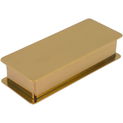 Toothpick Holder Stainless Steel Rectangular Toothpick Holder with Lid for Home Bar Hotel Restaurant Gold (1/5)