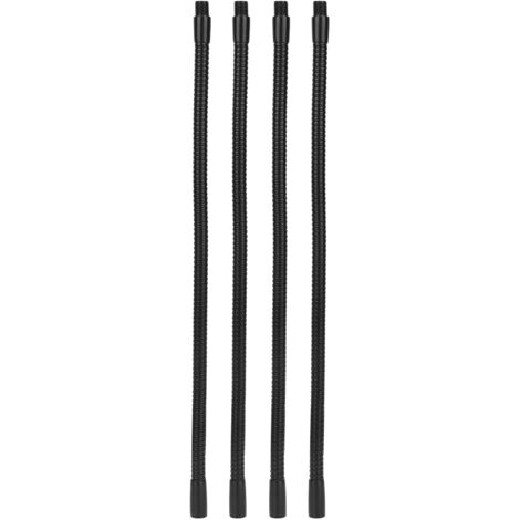 4 Pcs Gooseneck Lamp Hose Aluminium 10mm Caliber Flexible Table Desk Lamp Hose Lighting Fittings 30cm