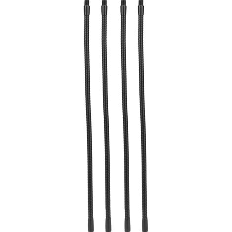 4 Pcs Gooseneck Lamp Hose Aluminium 10mm Caliber Flexible Table Desk Lamp Hose Lighting Fittings 45cm