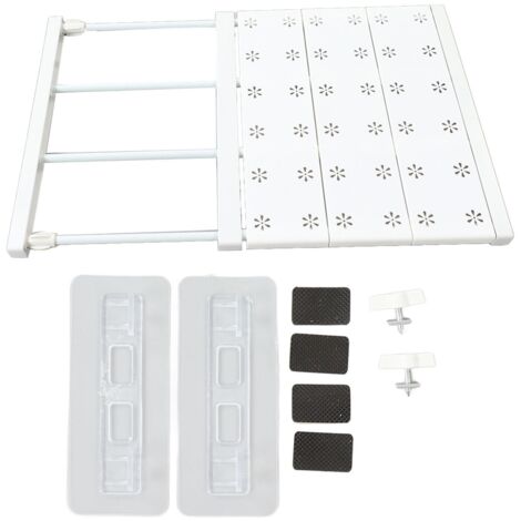 Tension Shelf Adjustable Space Saving Expandable Closet Organizer Dividers for Shoe Cabinet Closet Length 38‑60cm/15.0‑23.6in (1/5)