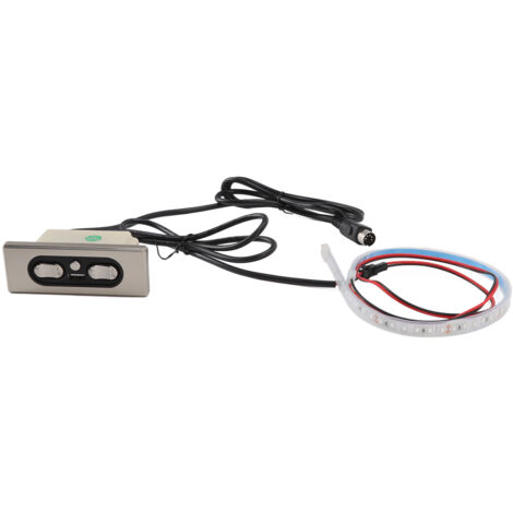 Electric Sofa Controller 5A 3 Buttons 5 Pin Straight Head USB Charging Port Lift Chairs Switch with LED Strip