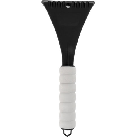 Car Windshield Shovel EVA Ergonomic Handle Rounded Corner Safe Portable Car Ice Scraper for Vehicle Outdoor Snow Black