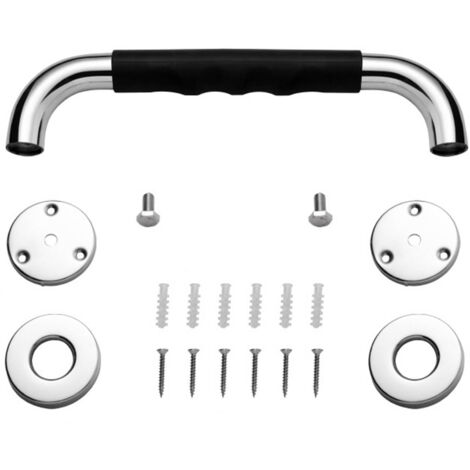 Stainless Steel Grab Bars Rust Resistance Shower Grab Bar with Skid Resistance Silicone for Bathroom Hospital (1/5)