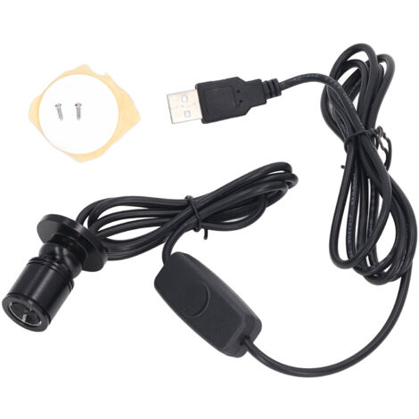 5V Mini Spot Lights Bright USB Dimmable LED Spotlight with 6.6ft Cable for Showcase Jewelry Cabinet Porch Warm White 3000K (1/5)