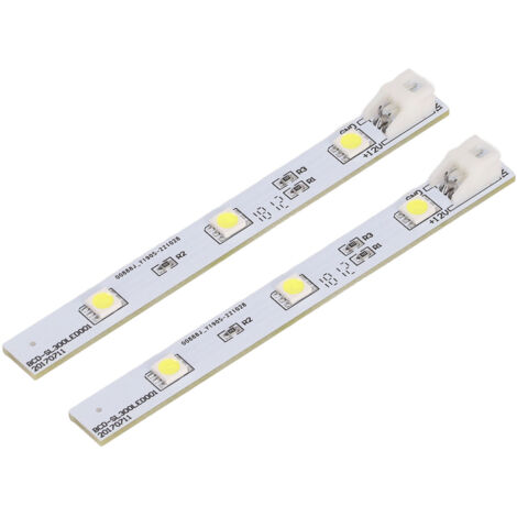 2Pcs Refrigerator LED Light Board White Eyes Friendly Freezer LED Light Strip for Electrolux BCD SL300LED001 DC12V (1/5)