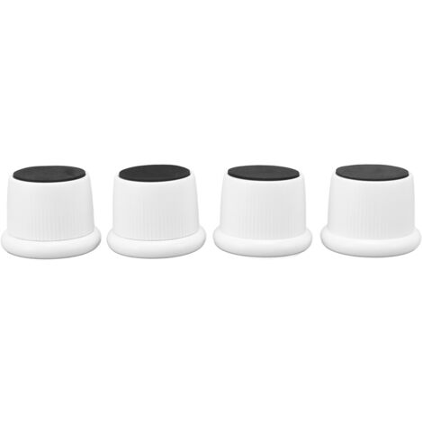 4Pcs Height Adjustable Furniture Riser Wear Resistant Non Slip Furniture Pads for Coffee Machine Sofa White (1/5)