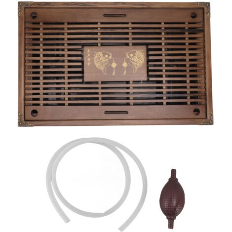 Water Storage Tea Tray with Drainage Tool Hose Non Fading Water Drainage Tea Serving Tray for Home Type B (1/5)