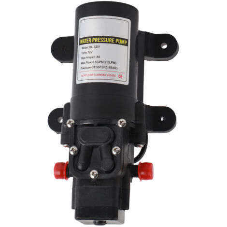 Water Pressure Diaphragm Pump Self Priming Diaphragm Pump High Pressure Water Pump for Outdoor RL 2201 12V (1/5)