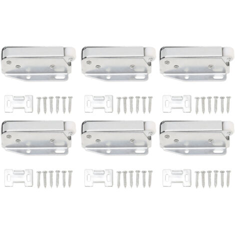 6Pcs Spring Latch Mini Door Push Release Latch Light Weight Push to Open Door Latch for Cabinet Door (1/5)