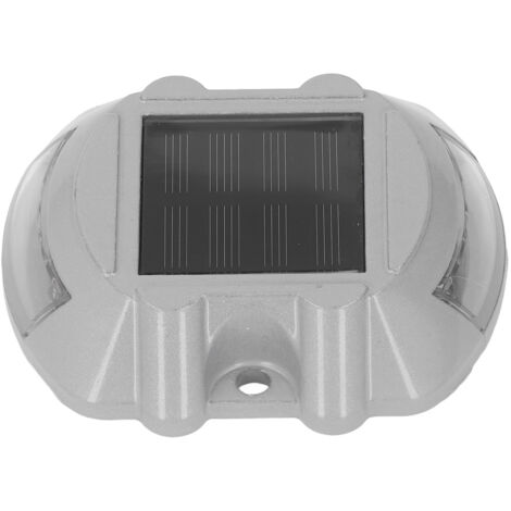 12LED Solar Driveway Deck Light IP68 Waterproof Solar Driveway Dock Lamp for Sidewalk Garden 600mAH White Light (1/5)