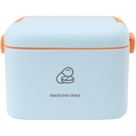 Large Medicine Storage Box Organizer Container Family Emergency Medicine Case with Removable Tray Type A