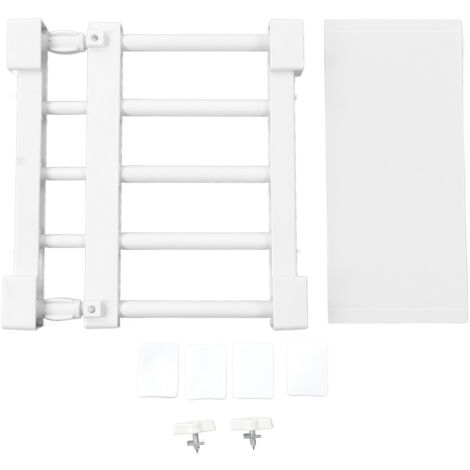 Closet Tension Shelf Expandable Nail Free Cabinet Divider Storage Rack for Wardrobe Cupboard 23‑30cm / 9.1‑11.8in Length (1/5)