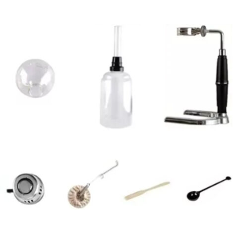 Hand Brewed Coffee Maker Siphon Type Stainless Steel Base Classic Coffee Machine for Home Office (1/5)