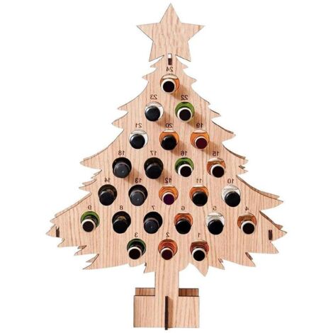 Adult Christmas Tree Countdown Decorations Christmas Wine Rack Wine Holder Decor (1/5)