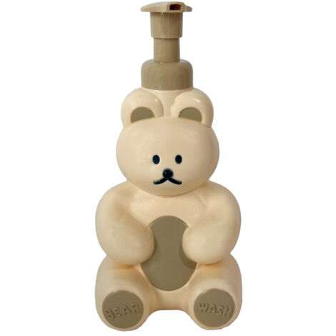Foam Pump Bottle Cute Bear Shape Large Capacity Foaming Soap Dispenser Bottle for Facial Wash Body Wash Hand Soap Cream Color (1/5)
