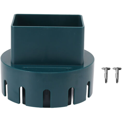 Downspout Adapter Plastic Drain Adapter Replacement Downpipe Converter Connector with Screws Green S 2x3in (1/5)