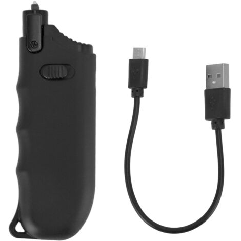 Electric Lighter Black Telescopic ABS Pulse Arc Rechargeable Candle Igniter for Daily Home (1/5)