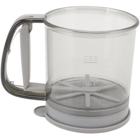 Flour Sifter Cup Handheld Double Layer Filter Mesh Flour Strainer Colander with Lid for Kitchen Supplies Baking Tools (1/5)