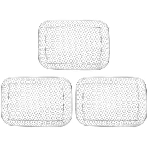 3 Layer Fryer Grilling Rack Stainless Steel Fryer Stakable Racks Household Kitchen Accessories (1/5)
