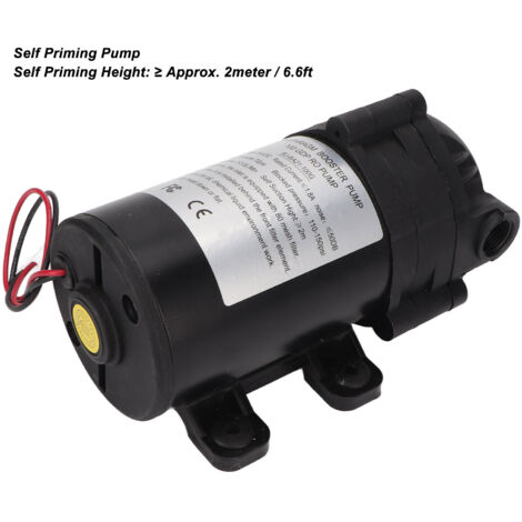 Self Priming Pump Water Booster Diaphragm Pressure G3/8 Female Thread Kitchen Bath Fixtures (1/5)