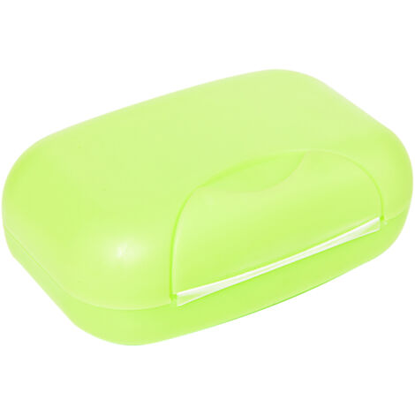 Travel Soap Container Waterproof Portable Bar Soap Case Holder Leakproof Soap Box for Home Hotel Green (1/5)