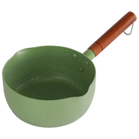 Japanese Style Saucepan Nonstick Milk Noodle Soup Sauce Pan Baby Food Cooking Pot Avocado Green 20cm (1/5)