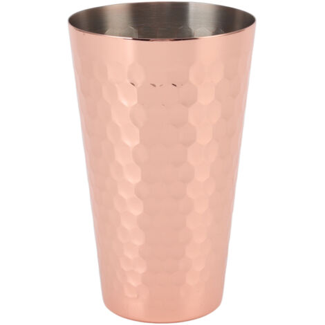 Drinking Cup 304 Stainless Steel Hammered Multipurpose Moscow Mule Mug for Bar Home Copper Plating (1/5)