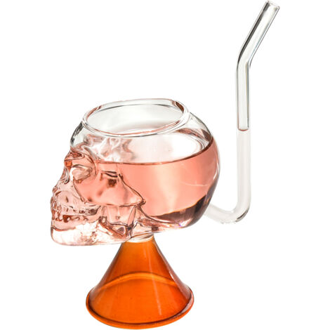 Skull Vampire Glass High Borosilicate Skull Glass Halloween Kitchen Decoration Cup for Fragrant Tea Red Wine (1/5)