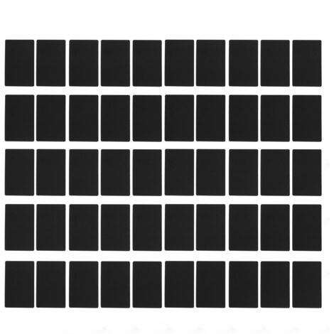 50PCS Business Name Card Laser Engraving Waterproof and Wear Resistant Aluminum Visiting Card for Company Black (1/5)