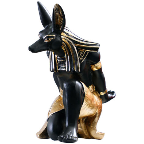 Creative Wine Rack Synthetic Resin Innovative Wine Rack Holder Single Bottle Wine Stand Table Ornament Anubis (1/5)