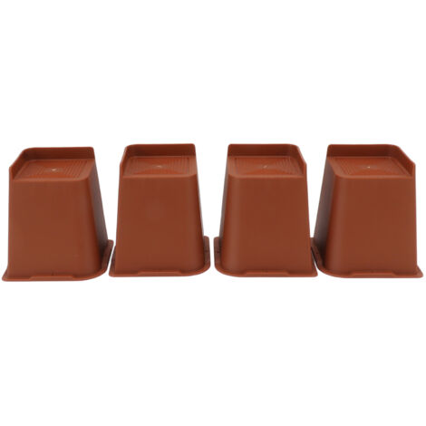 4PCS Heavy Duty Bed Chair Riser L Shaped 6in Anti Slip Furniture Extra Raiser for Bedroom (1/5)