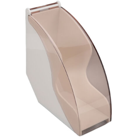 Coffee Filter Paper Storage Box Dustproof Plastic Filter Paper Rack Hand Brewed Coffee Filter Holder with Cover White (1/5)