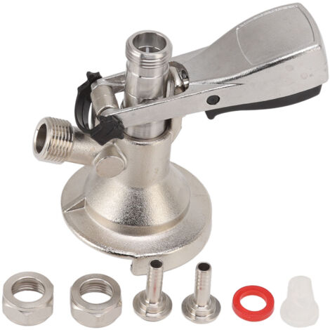 A Type Beer Keg Coupler Stainless Steel Wine Barrel Dispenser Beer Keg Tap Distributor Coupler (1/5)