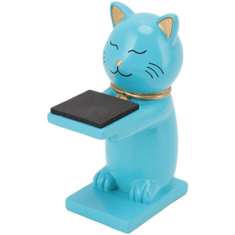 Watch Display Stand Cat Figurine Resin Watch Holder Decoration Storage Rack for Jewelry Bracelet Necklace Blue (1/5)