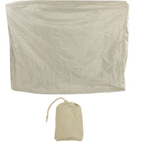 Ping Pong Table Dust Cover 190 Silver Coating Waterproof Table Tennis Cover for Outdoor Courtyard Drawstring Style 155x75x144cm / 61.0x29.5x56.7in Beige (1/5)