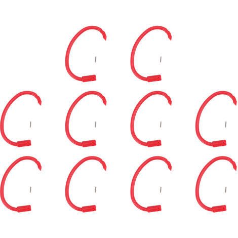 10 PCS Plastic Cow Nose Ring Large Cattle Breeding Nose Ring Livestock Nose Traction Rings