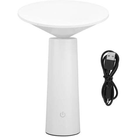 LED Table Lamp Rechargeable Touch Control Desk Light Adjustable Eye Protection Lamp with Battery White (1/5)