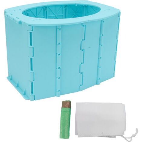 Kids Portable Toilet Portable Foldable Easy Cleaning ABS Potty Training Toilet for Outdoor Emergency Camping