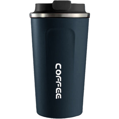 Smart Temperature Display Coffee Cup Portable 304 Stainless Steel Insulation Cup Simple Style Pure Color Generation 2nd Blue 510ml (1/5)