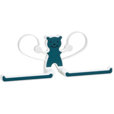 Storage Hook Rack Multipurpose Strong Bearing Capacity Waterproof Punch Free Towel Rack Holder for Home Blue (1/5)