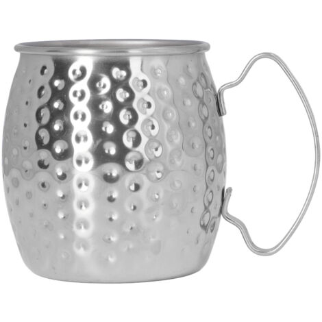 Moscow Mule Mug Exquisite 304 Stainless Steel 500ml Large Capacity Cocktail Mug for Bars Hotels Restaurants Silver (1/5)