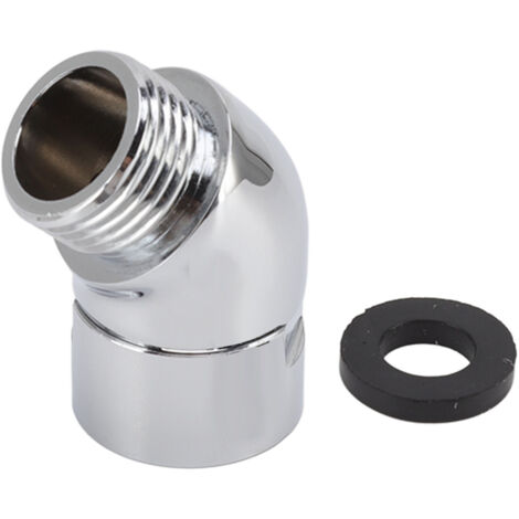 Handhold Shower Elbow Adapter 135 Degrees Shower Head Brass Elbow Adapter Shower Accessories G1/2in (1/5)