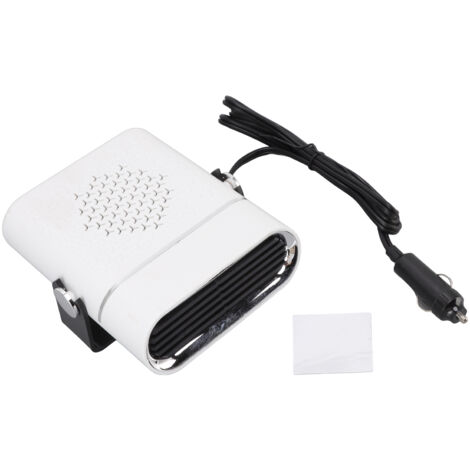 Car Heater Portable Fast Heating 360 Degree Rotation Car Heater Windscreen Defroster Defogger 12V White (1/5)